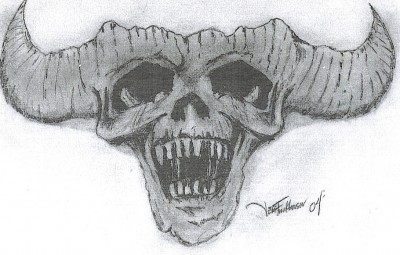 jeFf's drwaing
I drew this as an original tattoo idea...for those who know I was inspired by ol' Glen....
Keywords: EVIL SKULL DANZIG TATTOO DEAD FALLEN BROKEN SYMBOL