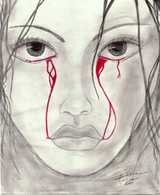 Tears in crimson
